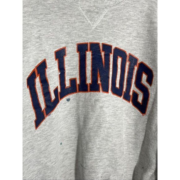 Vintage 90s Russell Athletic Illinois University Sweater - Picture 2 of 7